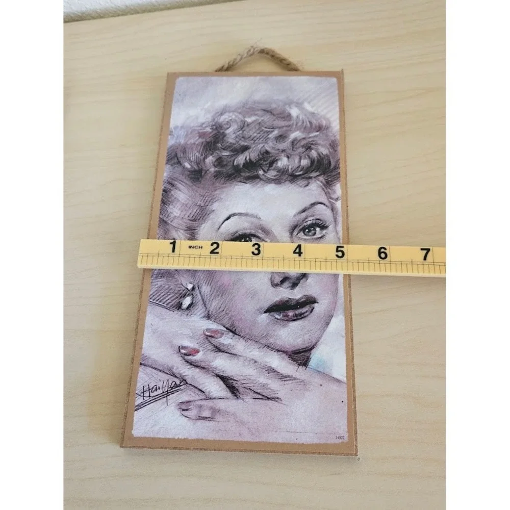 Lucille Ball I Love Lucy Wooden Wall Hanging Sign Portrait Sketch 10